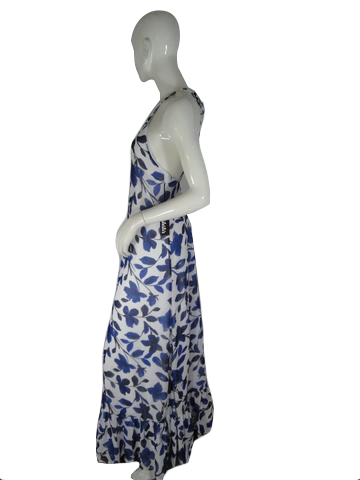 Load image into Gallery viewer, Lulus Dress Blue &amp;amp; White Floral Size S SKU 000195-13
