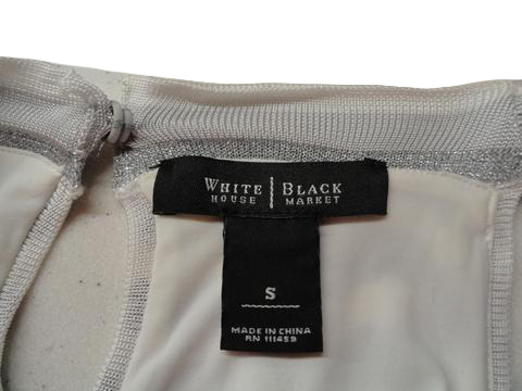 White House/Black Market 90's Dress White & Black Size S SKU 000195-17