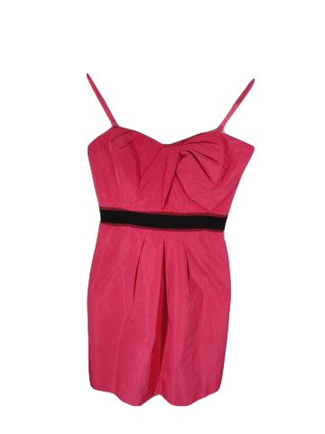 open lace back dress BCBG Maxazria 80's Gown Hot Pink Size XS (SKU 000195-3) – Designers On A  Dime main image 1