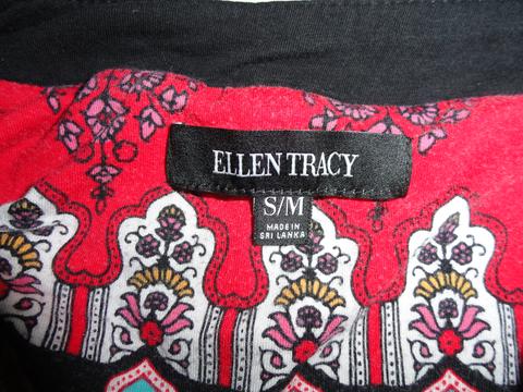 Ellen Tracy 60's Dress Red Black Teal Pink Size S/M SKU 000196-1