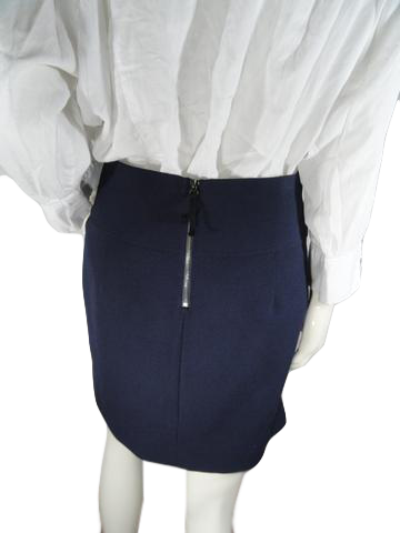 J Crew 80's Skirt Navy Blue Size 4 SKU 000197-14
