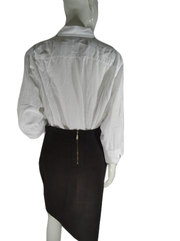 Michael Kors 50's Skirt Chocolate Brown Size 10 SKU 000197-16