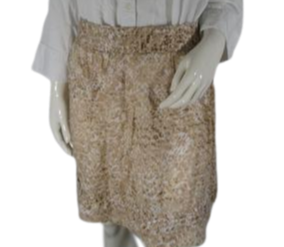 Ann Taylor Loft Skirt Tan White Print Size 2 SKU 000197-17
