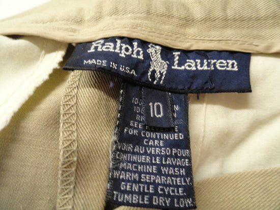 Load image into Gallery viewer, Ralph Lauren 70&amp;#39;s Skirt Khaki Size 10 (Blue) SKU 000048
