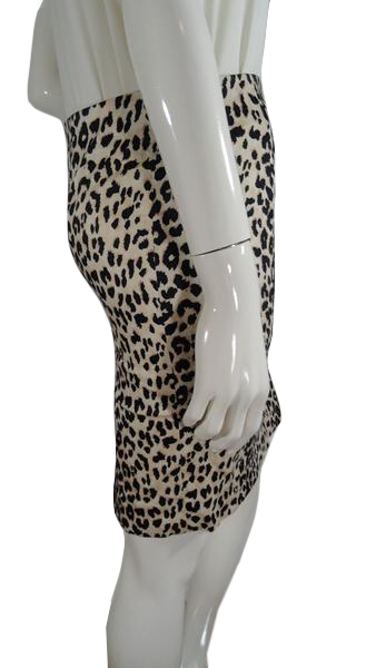 Bebe Skirt 80's Leopard Print Size 2 SKU000026