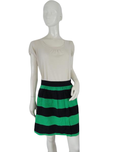 Banana Republic 70's Skirt Navy and Green Size 4 SKU 000186-1