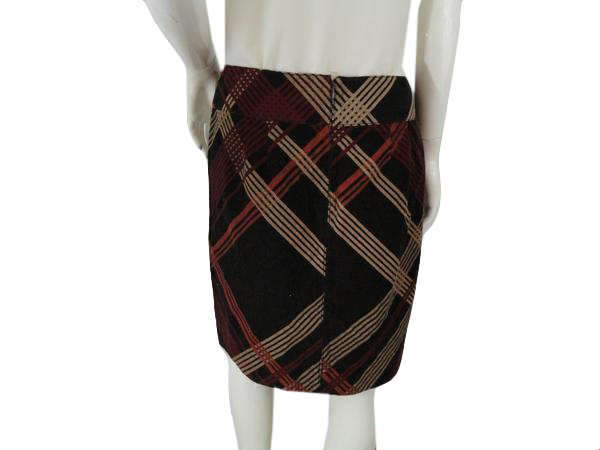Load image into Gallery viewer, Ann Taylor LOFT Skirt Black, Maroon, Cream Size 8 SKU 000186-2

