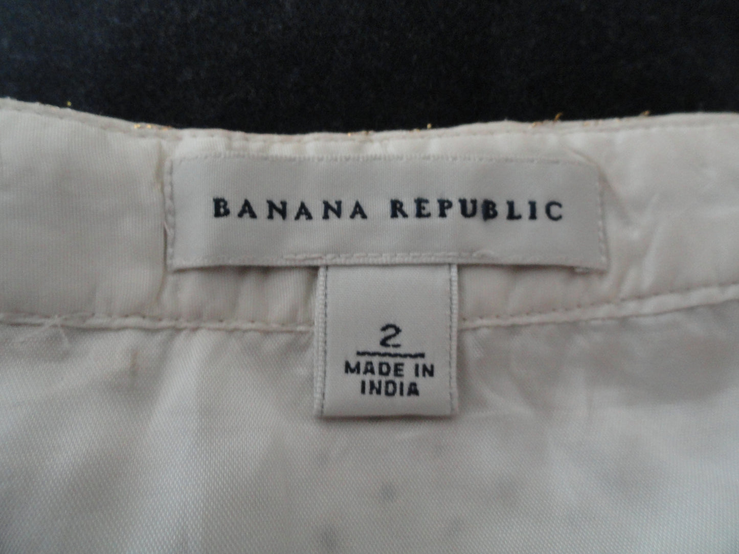 Banana Republic 70's Skirt Cream Size 2 SKU 000186-5