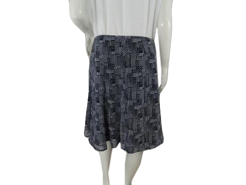 Load image into Gallery viewer, Liz Claiborne 80&amp;#39;s Skirt Blue and White  Size 16 SKU 000186-9
