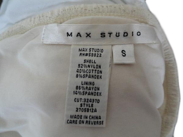 Max Studio 70's Skirt Ivory Size S SKU 000186-15