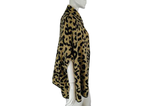 Janice Sweater Leopard Print One Size SKU 000227-1