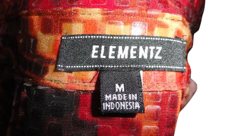 ELEMENTZ 70's Blouse Multicolored Size M SKU 000227-9