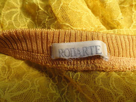 Rodarte 60's 2 pc. Skirt/Top Set Mustard Yellow Size 1 SKU 000041