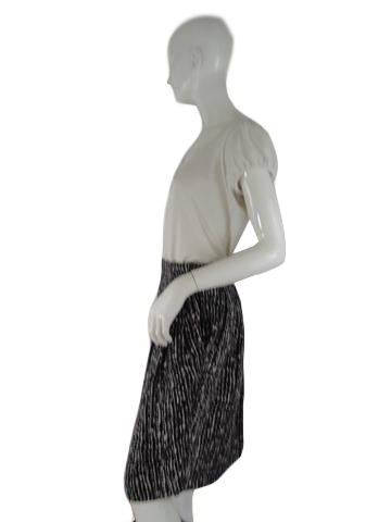 Ellen Tracy 60's Skirt Brown and White Size 10 SKU 000186-14