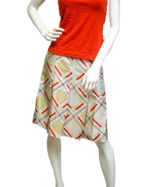 Load image into Gallery viewer, Diamond Pattern Pleat Skirt Size 16  (SKU 000004)
