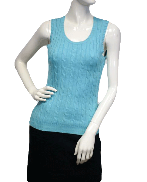 Load image into Gallery viewer, Gap 70&amp;#39;s Aqua Blue Sweater Top Size Small SKU 000023
