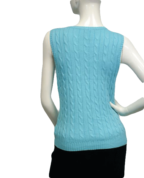 Load image into Gallery viewer, Gap 70&amp;#39;s Aqua Blue Sweater Top Size Small SKU 000023
