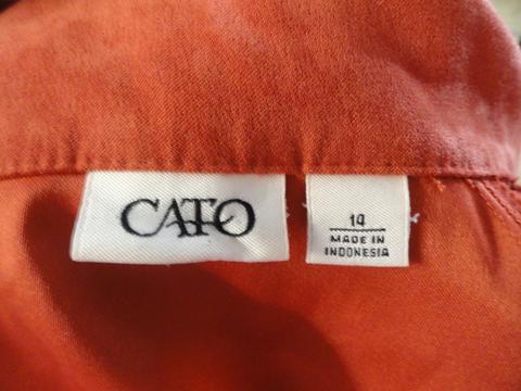 Cato 60's Blazer Burnt Orange Size 14 SKU 000230-3