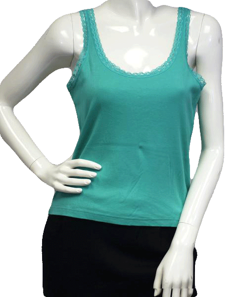 Load image into Gallery viewer, Talbots Tank Green Size Large SKU 000025
