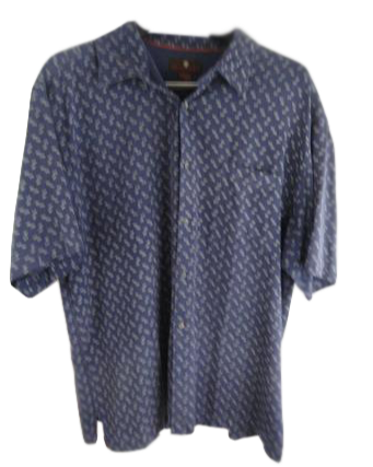 Load image into Gallery viewer, Toscano Men&amp;#39;s Shirt Blue Size XXL SKU 000161
