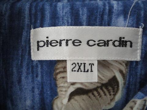 Pierre Cardin 50's Men's Casual Dress Shirt Blue Size 2XLT SKU 000161