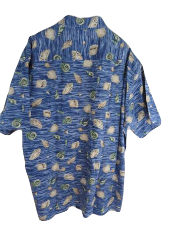 Pierre Cardin 50's Men's Casual Dress Shirt Blue Size 2XLT SKU 000161