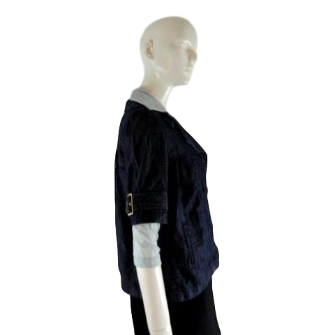 Load image into Gallery viewer, Apostrophe 50&amp;#39;s Top Blue Size S/C SKU 000232-2
