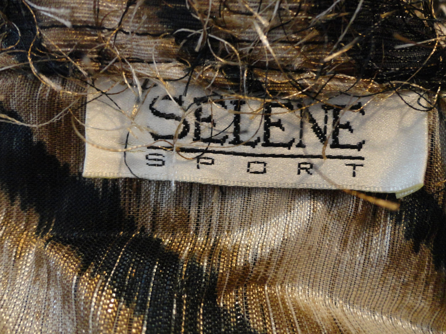 Selene Sport 90's Eyelash Top Animal Print Size M SKU 000185-20