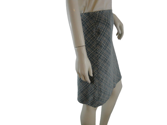 Ann Taylor Skirt Shades of Blue & Cream Size 0P SKU 000186-16