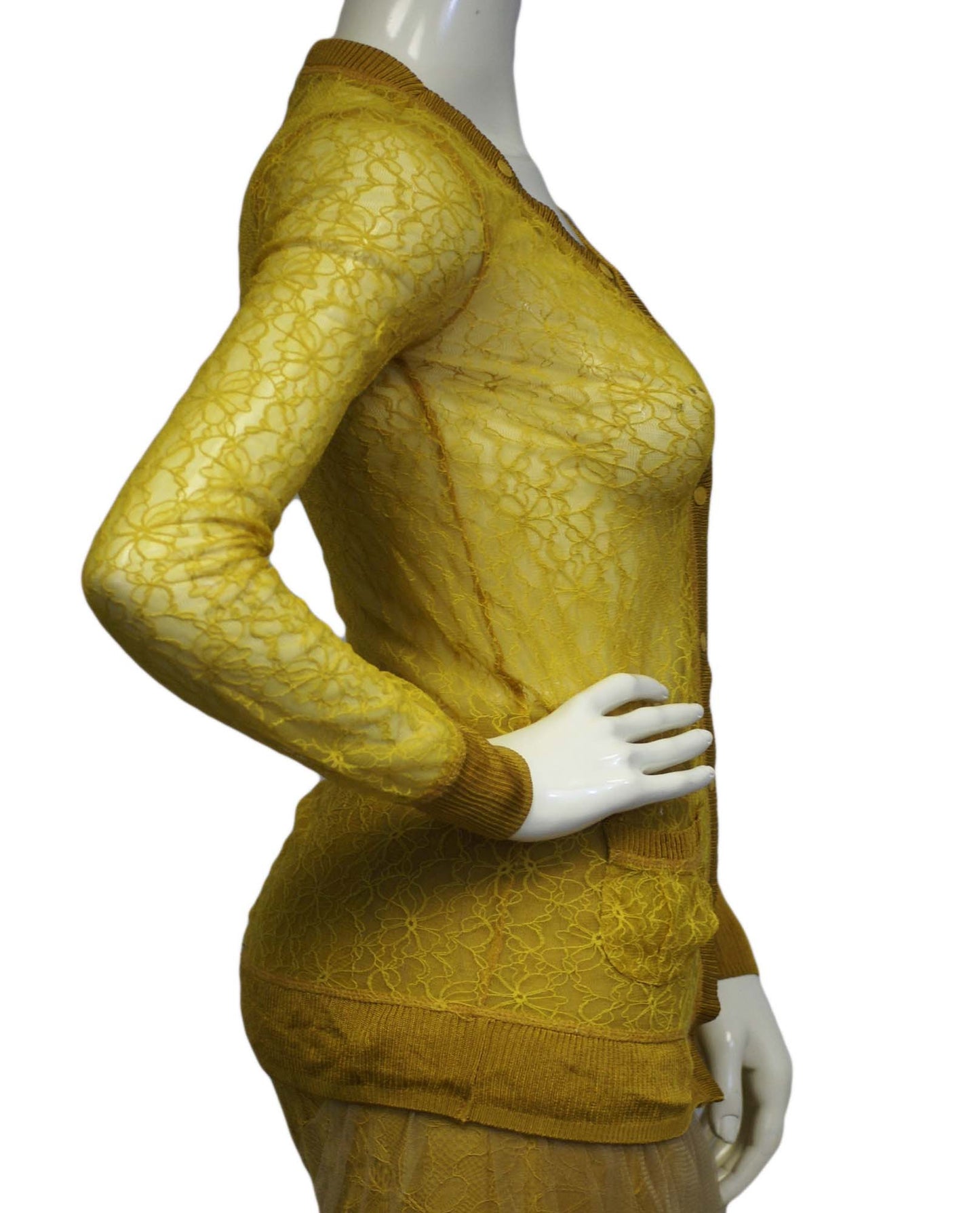 Rodarte Mustard Yellow 2 pc. Dress Set Size 1 (SKU 000093) - Designers On A Dime - 2