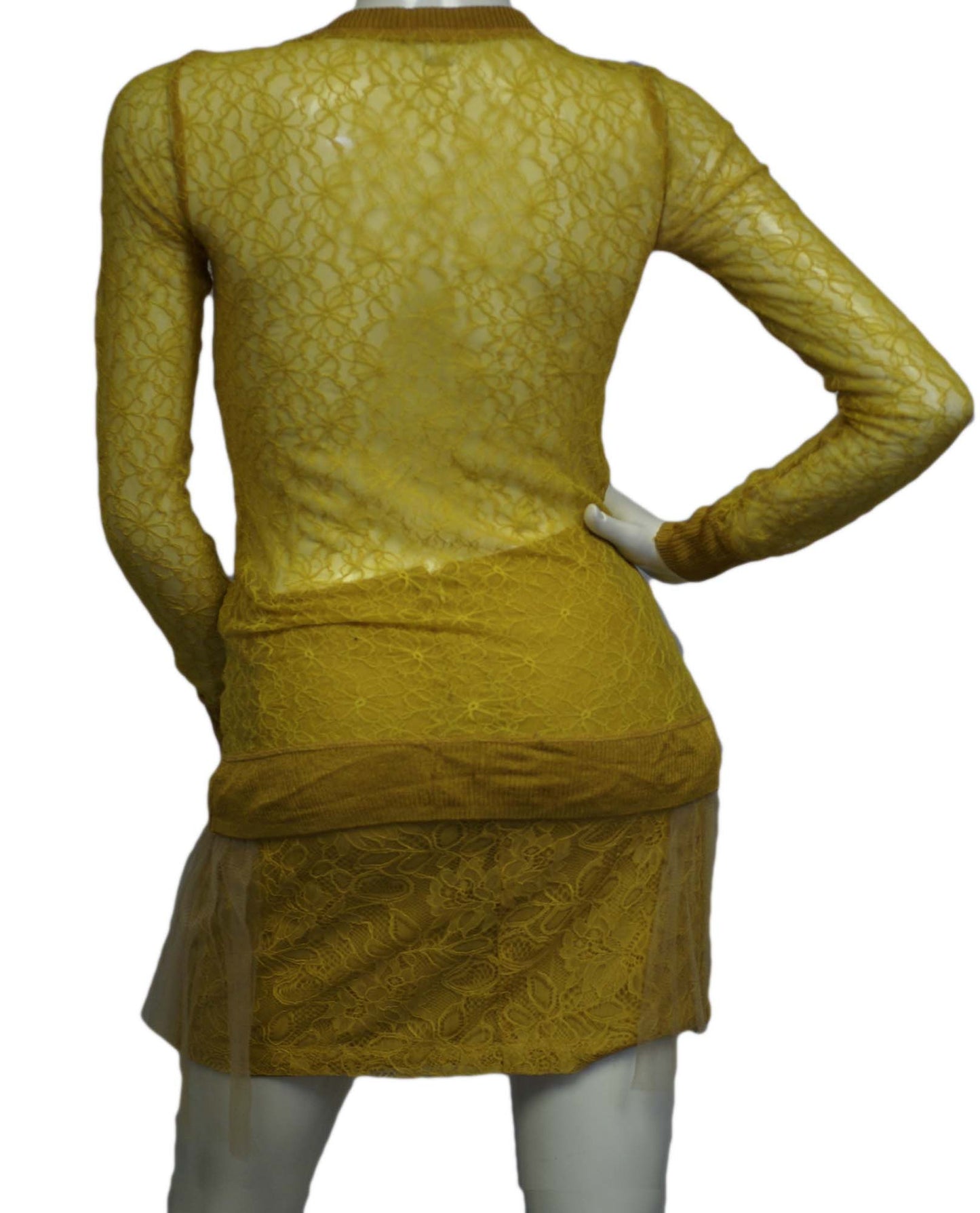 Rodarte Mustard Yellow 2 pc. Dress Set Size 1 (SKU 000093) - Designers On A Dime - 4