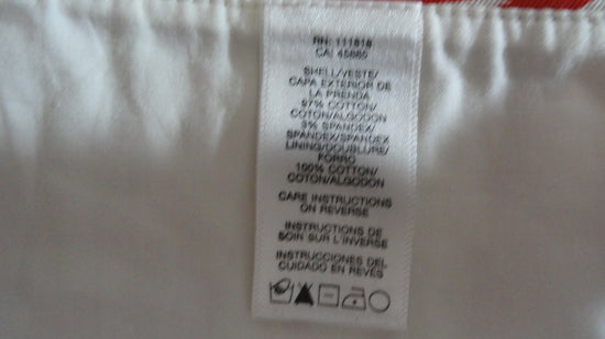 Michael Kors 90's Skirt Red & White Size 4 SKU 000235-2
