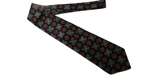 Load image into Gallery viewer, Men&amp;#39;s Courreges Homme Tie Dark Navy with Multiple Colors SKU 000284-14 Bg1
