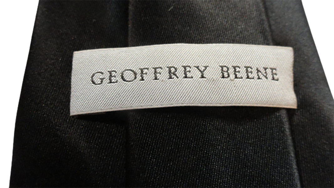 Men's Geoffrey Beene Tie Black SKU 000284-18 Bg2