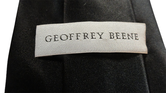 Men's Geoffrey Beene Tie Black SKU 000284-18 Bg2