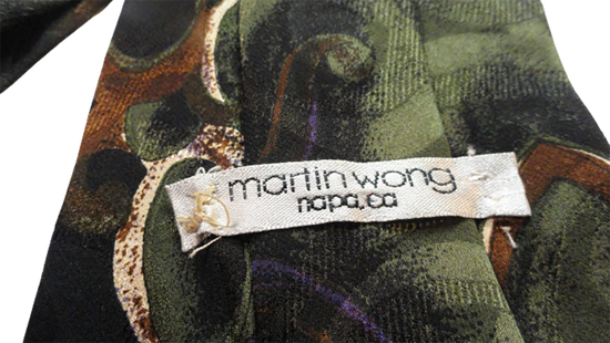 Men's Martin Wong Tie Abstract Design SKU 000284-21 Bg2