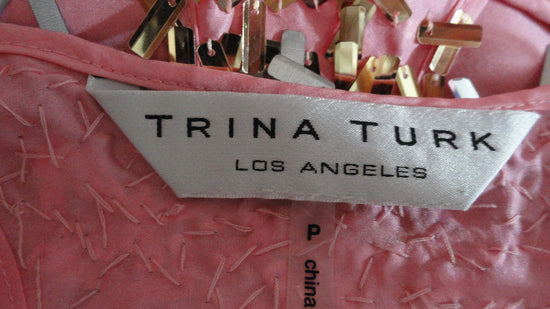 Trina Turk Razorback Top Pink Size P SKU 000237-1