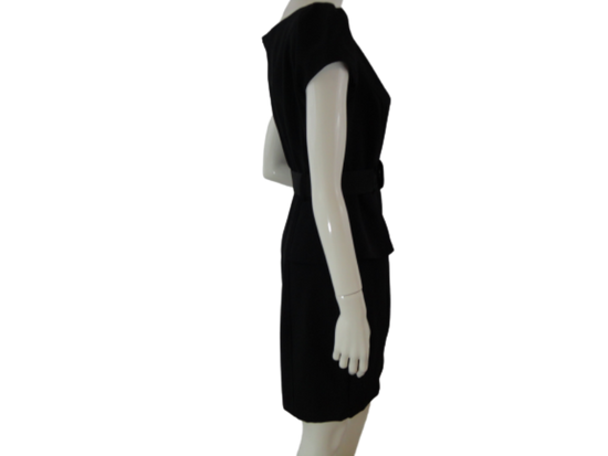 BCX Dress Black Belted Size 13 SKU 000303-1
