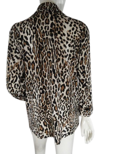 Karl Lagerfeld Top Leopard Print Size LG SKU 000237-8