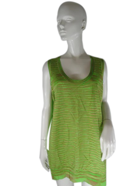 Missoni 90's Top Lime Green Size 14 SKU 000237-13