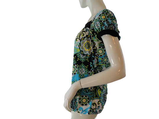 Load image into Gallery viewer, Perseption Women&amp;#39;s Multicolor Top SKU 000283-13
