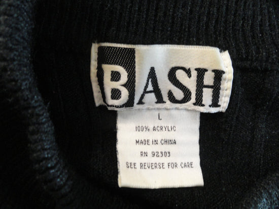 BASH 80's Women's Black Sweater Sz L SKU 000283-18