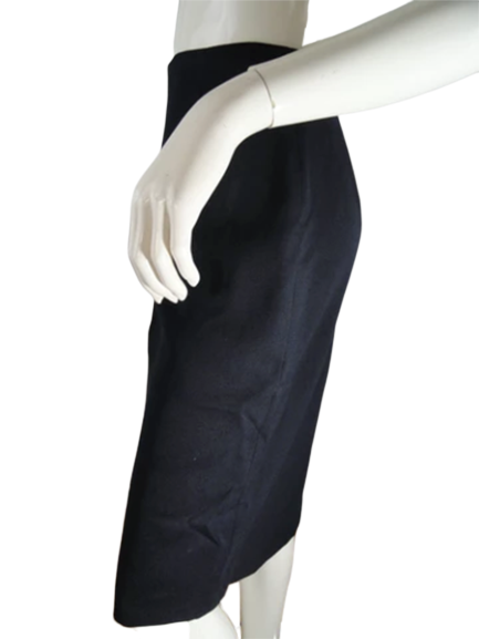 Load image into Gallery viewer, Jones Wear 70&amp;#39;s Skirt Navy Blue Size 10 SKU 000239-5
