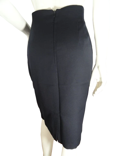 Load image into Gallery viewer, Jones Wear 70&amp;#39;s Skirt Navy Blue Size 10 SKU 000239-5
