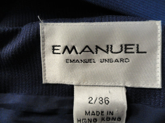 Emanuel 70's Skirt Navy Blue Size 2/36 SKU 000239-10