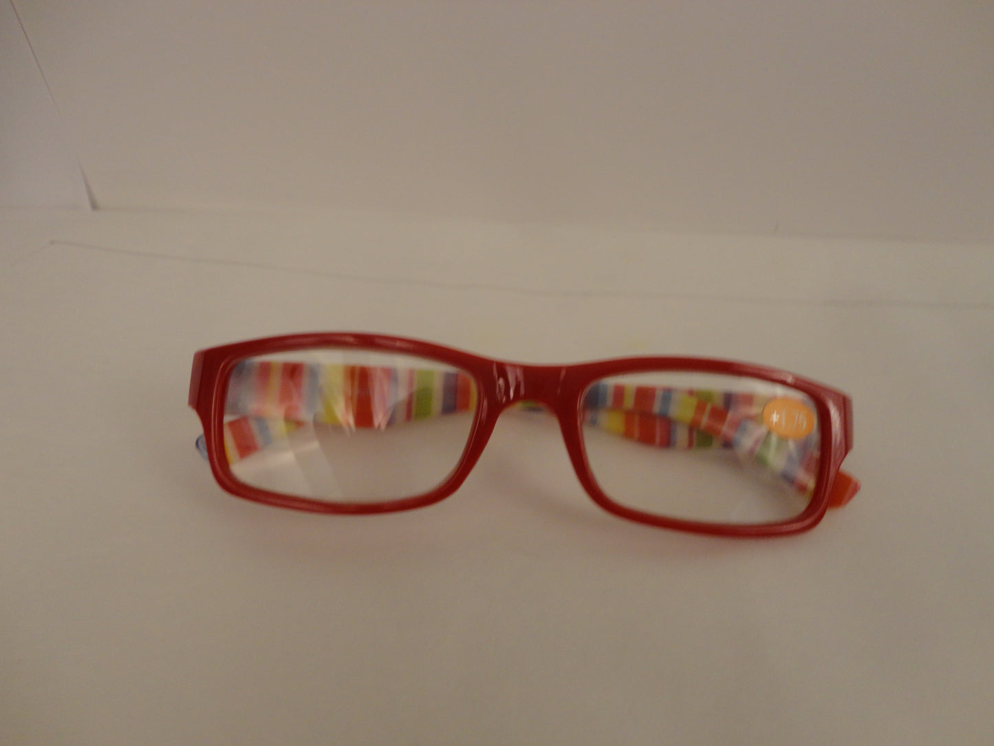 Readers Red Multi-colored Stripes on Stems NWT SKU 175-9