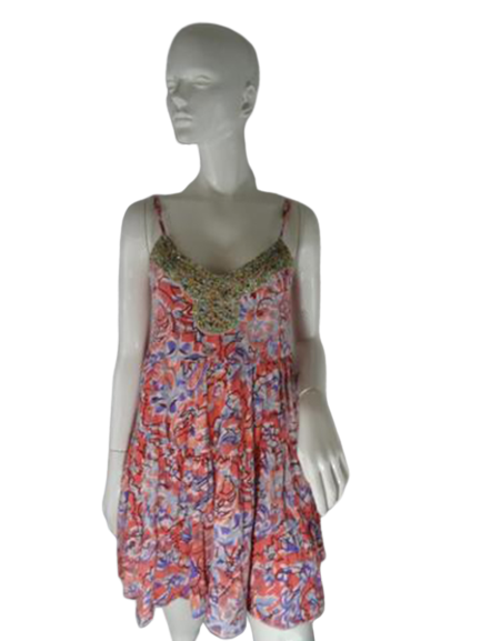Free People Dress Peach Floral Size XS SKU 000241-2 Designers On A Dime Free People Dress Peach Floral Size XS SKU 000241-2 Designers On A Dime