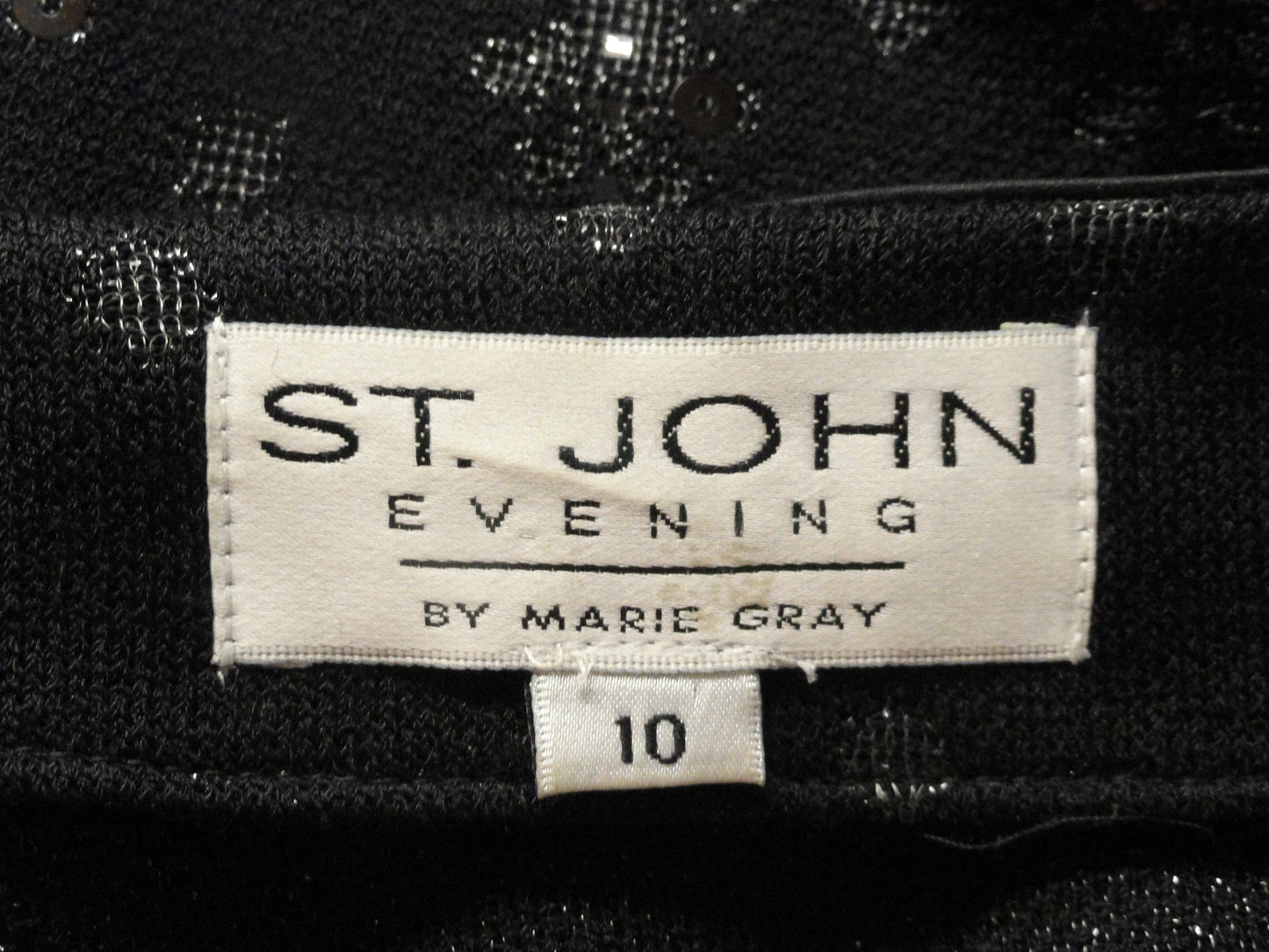 St. John Blazer Black Embellished Size10 SKU 000293-3