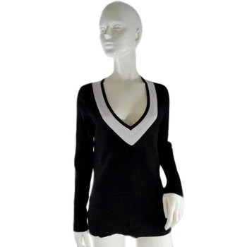 Talbots Sweater Black and White Size S SKU 000241-15