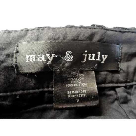 May & July Shorts Black Size S SKU 000241-20